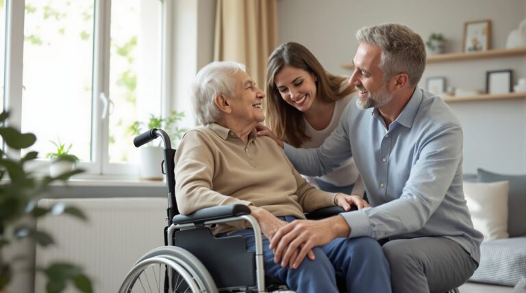 fauteuil roulant personne âgée