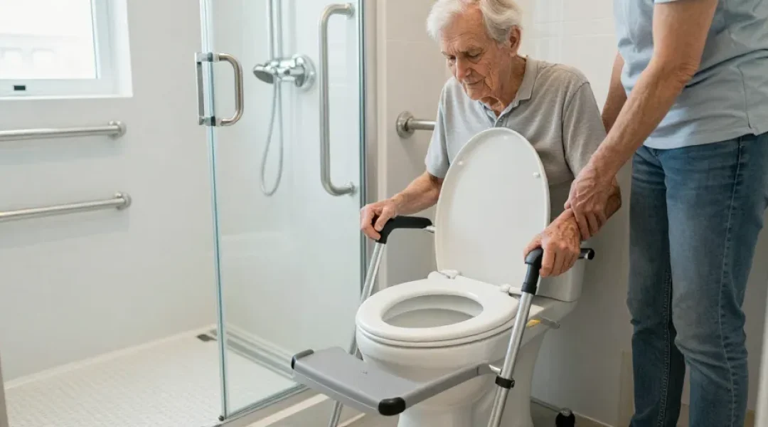 aide pour salle de bain personne agee
